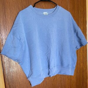 Victorias Secret Raglan Short Sleeve Cropped Fleece